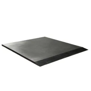 Rubber run-on profile zwart 20mm