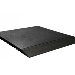 Rubber run-on profile zwart 43mm